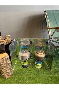 Çelik Metal Rüzgarlık Rüzgar Kesici Özel Kutulu Ve Çantalı Metalik BPA Free Tek Kişilik ürün fotoğrafı