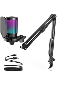 Ampligame A6t Twitch, Youtuber, Gamer, Tiktok, Yayıncı Usb Mikrofon Seti ürün fotoğrafı