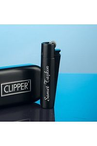 Kişiye Özel Isim Baskılı Kutulu Mat Siyah Clipper Çakmak Isme Özel Kaliteli Clipper Çakmak Gly-203 ürün fotoğrafı