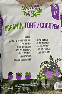 20 Litre Ithal Torf Cocopeat Ponza Özel Karışım Saksı Harcı Çiçek Ve Bitki Toprağı - Kokopit ürün fotoğrafı
