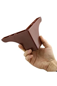 20'li Set Rose Lüks Mobilya Koltuk Kanepe Tv Ünitesi Yükseltme Destek Ayağı 10 cm Kahve Ayakları ürün fotoğrafı