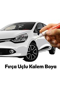 Araç Oto Rötuş Kalemi 5 ml Kaporta Tampon Çizik Giderici Fırça Metalik Beyaz Renk Boya Kalemi ürün fotoğrafı