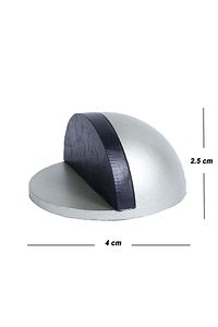 Yarımay Yapışkanlı Kapı Kolu Stoperi Tamponu Metal Kapı Stopu Durdurucu Tutucu Tutacağı Gri ürün fotoğrafı