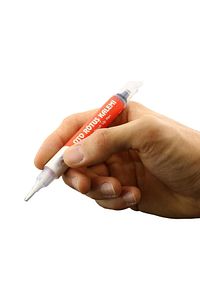 Araç Oto Rötuş Kalemi 5 ml Kaporta Tampon Çizik Giderici Fırça Metalik Gümüş Renk Boya Kalemi ürün fotoğrafı