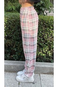 Kadın Ekose Desenli Pijama Alt ürün fotoğrafı