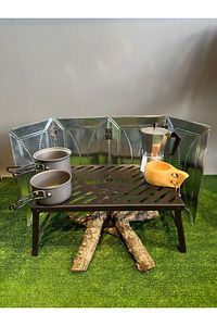 Çelik Metal Rüzgarlık Rüzgar Kesici Özel Kutulu Ve Çantalı Metalik BPA Free Tek Kişilik ürün fotoğrafı