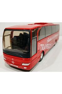 Benz Travego Metal Otobüs Die Cast Kapı Açılır Orjinal Kırmızı ürün fotoğrafı