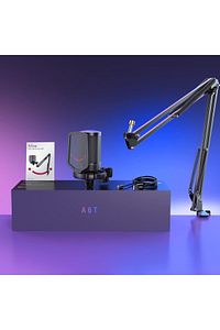 Ampligame A6t Twitch, Youtuber, Gamer, Tiktok, Yayıncı Usb Mikrofon Seti ürün fotoğrafı