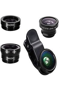 Balık Gözü Lens Fish Eye 3 Wide Geniş Açılı Makro Telefon Lensi ürün fotoğrafı