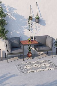 Mini Multilounge Bahçe Balkon Mobilyası, Şezlong ürün fotoğrafı