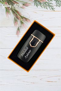 Kişiye Özel Isim Baskılı Çakmak Dokunmatik Parmak Izli Usb Şarjlı Elektronik Kutulu Gly-202 ürün fotoğrafı