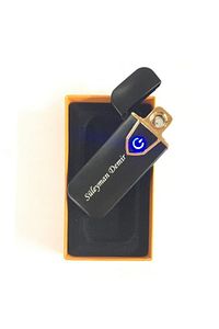 Kişiye Özel Isim Baskılı Çakmak Dokunmatik Parmak Izli Usb Şarjlı Elektronik Kutulu Gly-202 ürün fotoğrafı