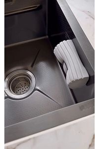Sünger Tutucu Lavabo Için 2li Set Siyah ürün fotoğrafı