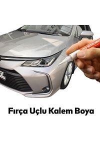 Araç Oto Rötuş Kalemi 5 ml Kaporta Tampon Çizik Giderici Fırça Metalik Gümüş Renk Boya Kalemi ürün fotoğrafı