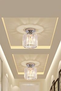 Chiaro Forte Model Krom Renk Kaplama Kristal Taşlı Metal Gövde Luxury Serisi Modern Plafonyer Avize ürün fotoğrafı