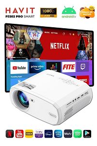 FULL HD Pj202 Pro Projeksiyon Smart Sürüm 4k Desteği Netflix Youtube, Exxen) - Türkçe Menü 1920 x 1 ürün fotoğrafı