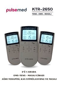 Entegre Elektronik Terapi Cihazı Tens + Ems + Masaj ( Şarj Edilebilir ) ürün fotoğrafı
