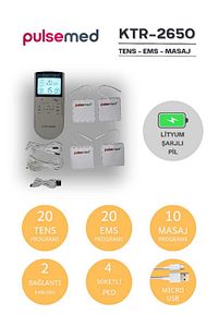 Entegre Elektronik Terapi Cihazı Tens + Ems + Masaj ( Şarj Edilebilir ) ürün fotoğrafı