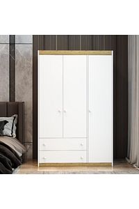 3 Kapaklı 2 Çekmeceli Mdf Lam Gardırop ürün fotoğrafı