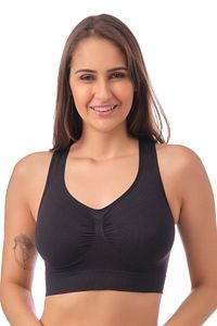 Seamless Toparlayıcı Sporcu Sütyen 11604001 Siyah ürün fotoğrafı