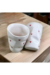 Buruşuk Espresso Seramik Mug Kupa Bardak Tekli ürün fotoğrafı