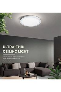 Modern Ledli Avize Tavana Sıfır Salon Mutfak Oturma Odası Avize Panel Light 6400k Beyaz Işık ürün fotoğrafı