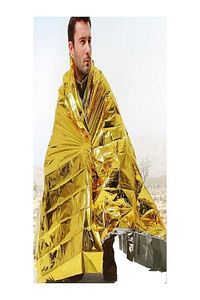Sarı 5 Adet Acil Durum Ilk Yardım Battaniyesi Deprem Yanık Termal Battaniye Su Geçirmez 1,60x2.10 cm ürün fotoğrafı