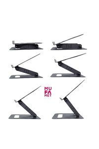 Basic-3 Tüm Modellerle Uyumlu Dayanıklı Kolay Ayarlanır Paslanmaz Çelik Ergonomik Laptop Standı ürün fotoğrafı
