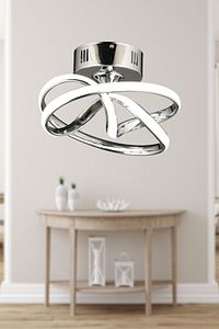 Vino Riserva Model Krom Kaplama Metal Salon Mutfak Oturma Yatak Odası Modern Led Plafonyer Avize ürün fotoğrafı