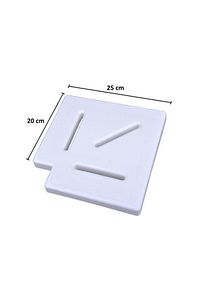 Havuz Taşma Izgarası Köşe Parçası 20 cm 90 Derece ürün fotoğrafı