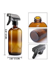 Amber Kahverengi Cam Şişe Su Sprey Water Sprey 500 ml Beyaz Etiketli ürün fotoğrafı