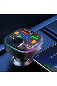Bluetooth Araç Kiti Araç Fm Transmitter USB Type-C SD Kart MP3 PD Flash Için Uygun Çakmaklık Girişli ürün fotoğrafı