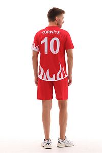 R0121 Alevli Türkiye Forma Takımı (TEK KELİME İSİM YAZILIR) ürün fotoğrafı
