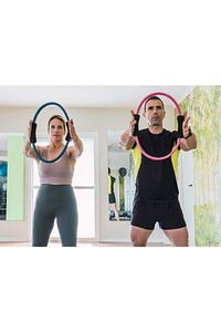 Ultra Dayanıklı 38cm Kırılmaz Pilates Çemberi Süngerli Egzersiz Yoga Çemberi Pilates Halkası ürün fotoğrafı