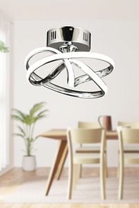Vino Riserva Model Krom Kaplama Metal Salon Mutfak Oturma Yatak Odası Modern Led Plafonyer Avize ürün fotoğrafı