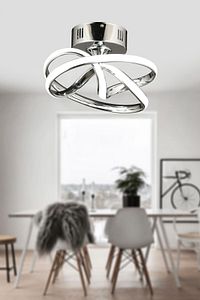 Vino Riserva Model Krom Kaplama Metal Salon Mutfak Oturma Yatak Odası Modern Led Plafonyer Avize ürün fotoğrafı