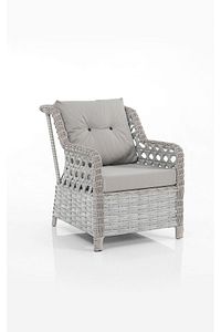 Eren Rattan Puflu Bahçe Balkon Takımı 3+1+1 Gri ürün fotoğrafı