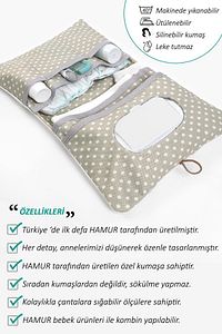 Anne Bebek Bakım Çantası Yenidoğan Alt Açma Değiştirme Düzenleyici Çantası Organizer Melis ürün fotoğrafı