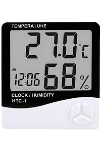 Derece Termometre Isı Nem Saat Alarm Mini Dijital Termometre Nem Ölçer Oda Sıcaklığı Iç Mekan ürün fotoğrafı