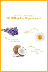 Konak Önleyici Bebek Çocuk Saç Ve Vücut Şampuanı %100 Doğal Organik Papatya Vegan Parabensiz-300 ml ürün fotoğrafı