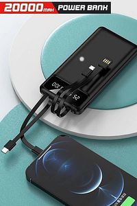 Trm-1021 Siyah 4 Çıkışlı 20.000 Mah Powerbank ürün fotoğrafı