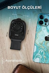 Iceage Telefon Soğutucu Fan - Yarı Iletken Hızlı Soğutucu Radyatör - Pubg - Free Fire ürün fotoğrafı