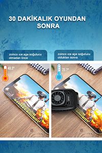 Iceage Telefon Soğutucu Fan - Yarı Iletken Hızlı Soğutucu Radyatör - Pubg - Free Fire ürün fotoğrafı