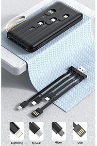 Trm-1021 Siyah 4 Çıkışlı 20.000 Mah Powerbank ürün fotoğrafı