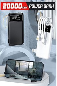 Trm-1021 Siyah 4 Çıkışlı 20.000 Mah Powerbank ürün fotoğrafı