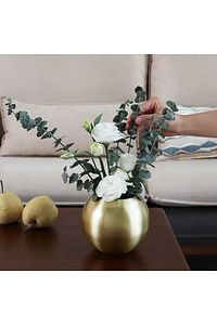 Paşabahçe Gold Fanus Cam Vazo Dekoratif ürün fotoğrafı