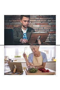 Ahşap Kitap Okuma Standı Tablet Standı Kitap Tutucu Rahle (MEŞE) ürün fotoğrafı