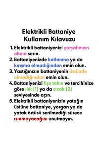 Çift Kişilik Antrasit Elektrikli Battaniye 155 X 115 Cm ürün fotoğrafı