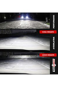 H4 Led Xenon Far Ampulu 10000 Lümen Şimşek Etkili ürün fotoğrafı