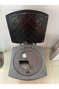 Eskişehir Soba Köşeli Uyuyan Soba Odun Kömür Sobası Önden Delikli Soba Çift Sac Korumalı ürün fotoğrafı
